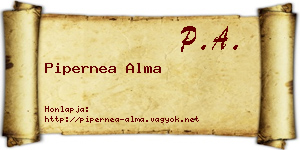 Pipernea Alma névjegykártya